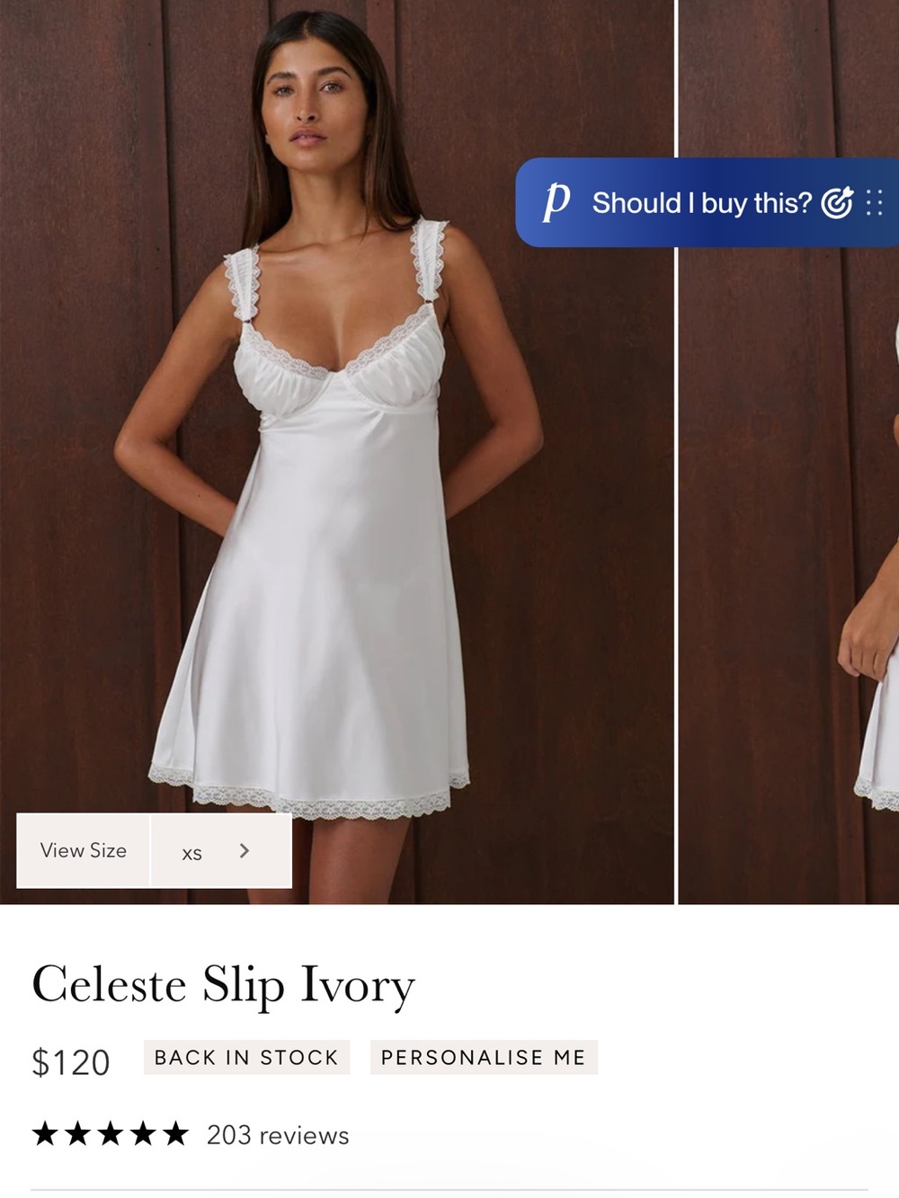 Celeste Slip Dress in Ivory - Women Dresses Wedding
